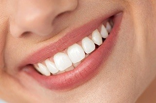 Closeup of healthy teeth and gums