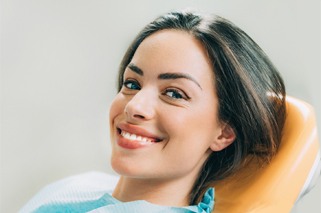 woman in dental chair