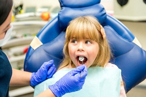 Child at dentist’s