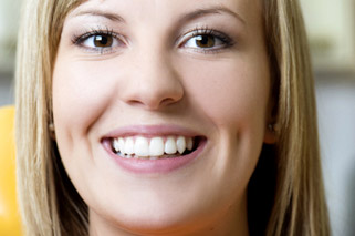 smiling dental patient