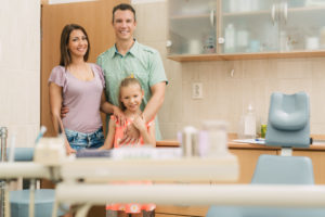 Family at the dentist